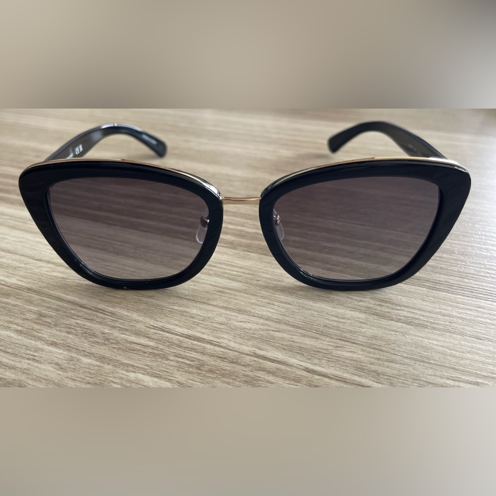 Longchamp Black 53mm Gradient Rectangle Sunglasses